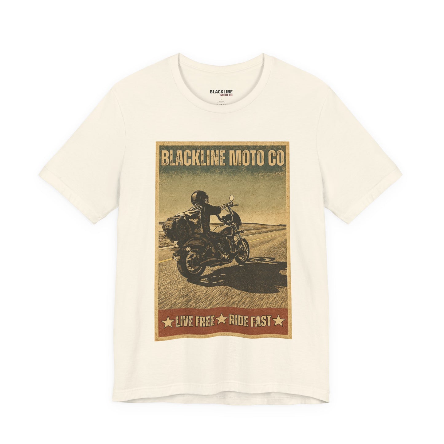 Blackline Moto Co – “Live Free, Ride Fast” T-Shirt