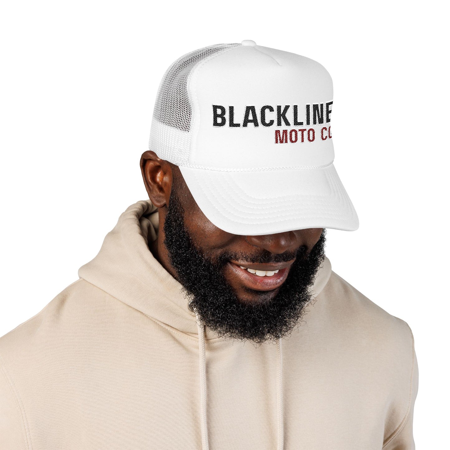 Blackline Moto Co – Foam Trucker Hat (Embroidered Logo)