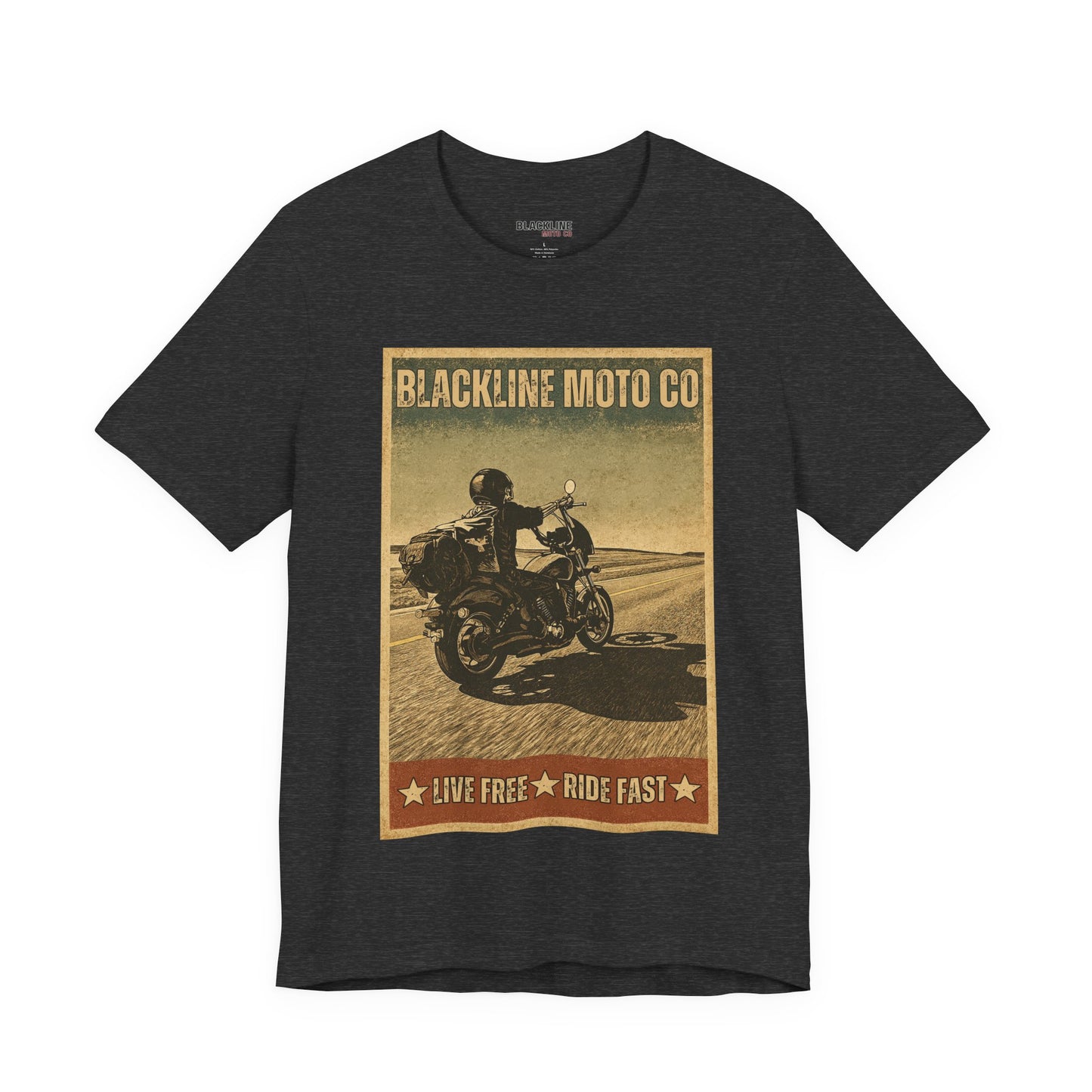 Blackline Moto Co – “Live Free, Ride Fast” T-Shirt