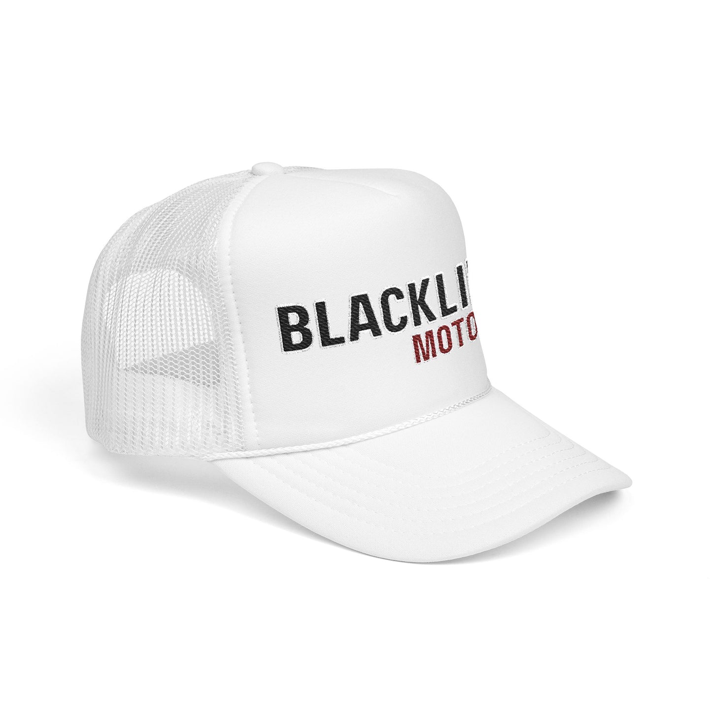 Blackline Moto Co – Foam Trucker Hat (Embroidered Logo)