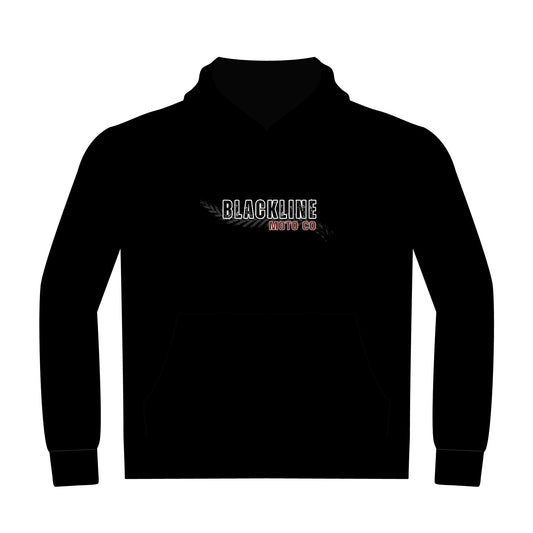 Blackline Moto Co – Logo Hoodie (Tire Design)