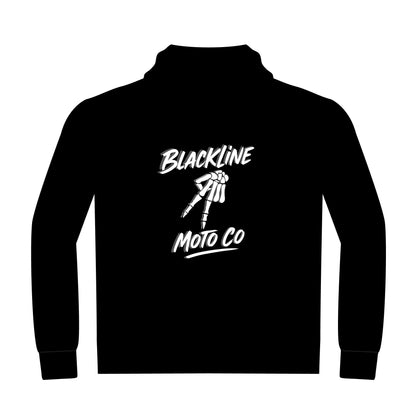 Blackline Moto Co Unisex Heavyweight Pullover Hoodie | Cozy Gift for Motorcycle Enthusiasts, Casual Wear, Road Trip Hoodie, Gift for Him/Her