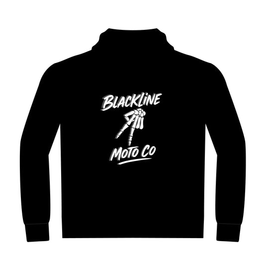 Blackline Moto Co Unisex Heavyweight Pullover Hoodie | Cozy Gift for Motorcycle Enthusiasts, Casual Wear, Road Trip Hoodie, Gift for Him/Her