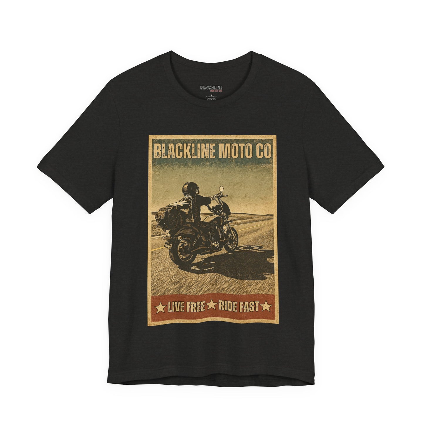 Blackline Moto Co – “Live Free, Ride Fast” T-Shirt
